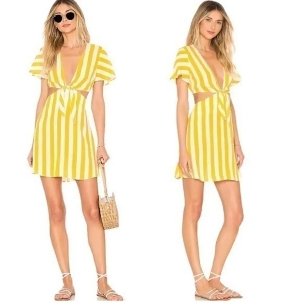 BEACH RIOT x REVOLVE Charlotte Dress in
Yellow Stripe